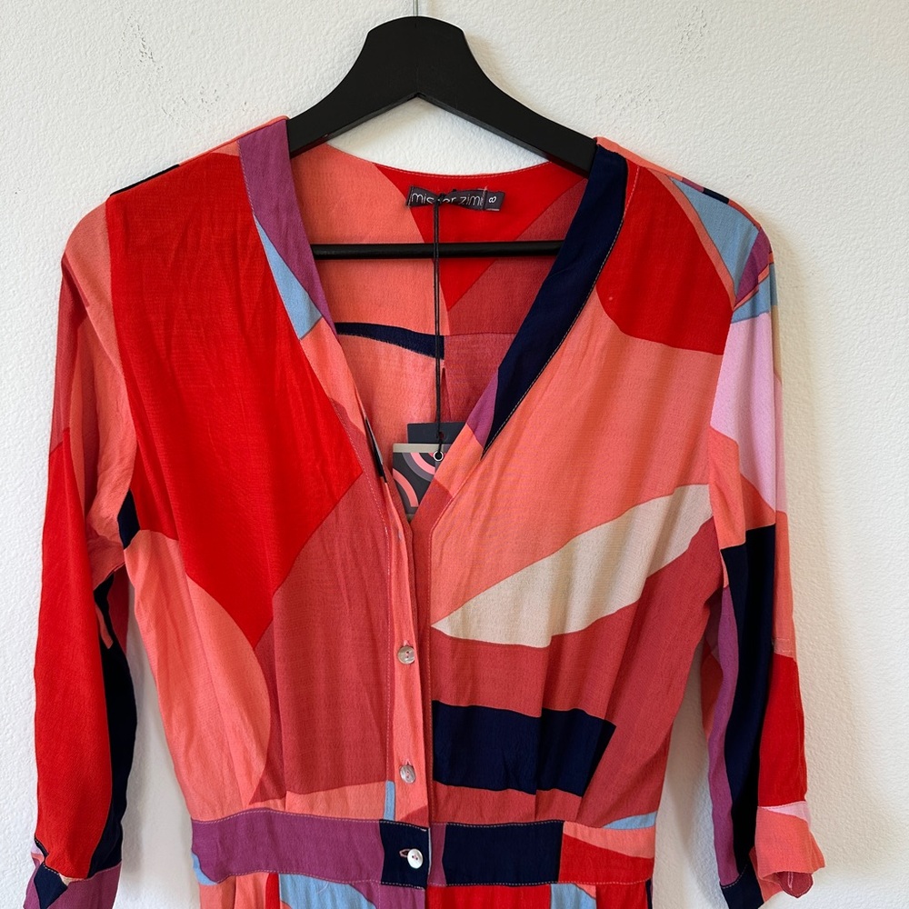 Mister Zimi Multicolor Geometric Jumpsuit - Picture 4 of 15